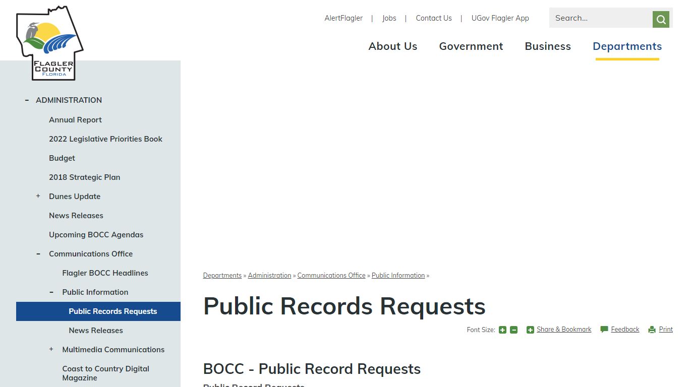 Public Records Requests | Flagler County, FL